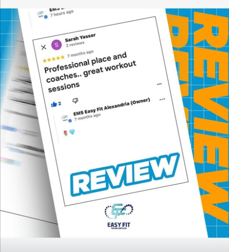 Client review 8 from Easy Fit Alexandria client
